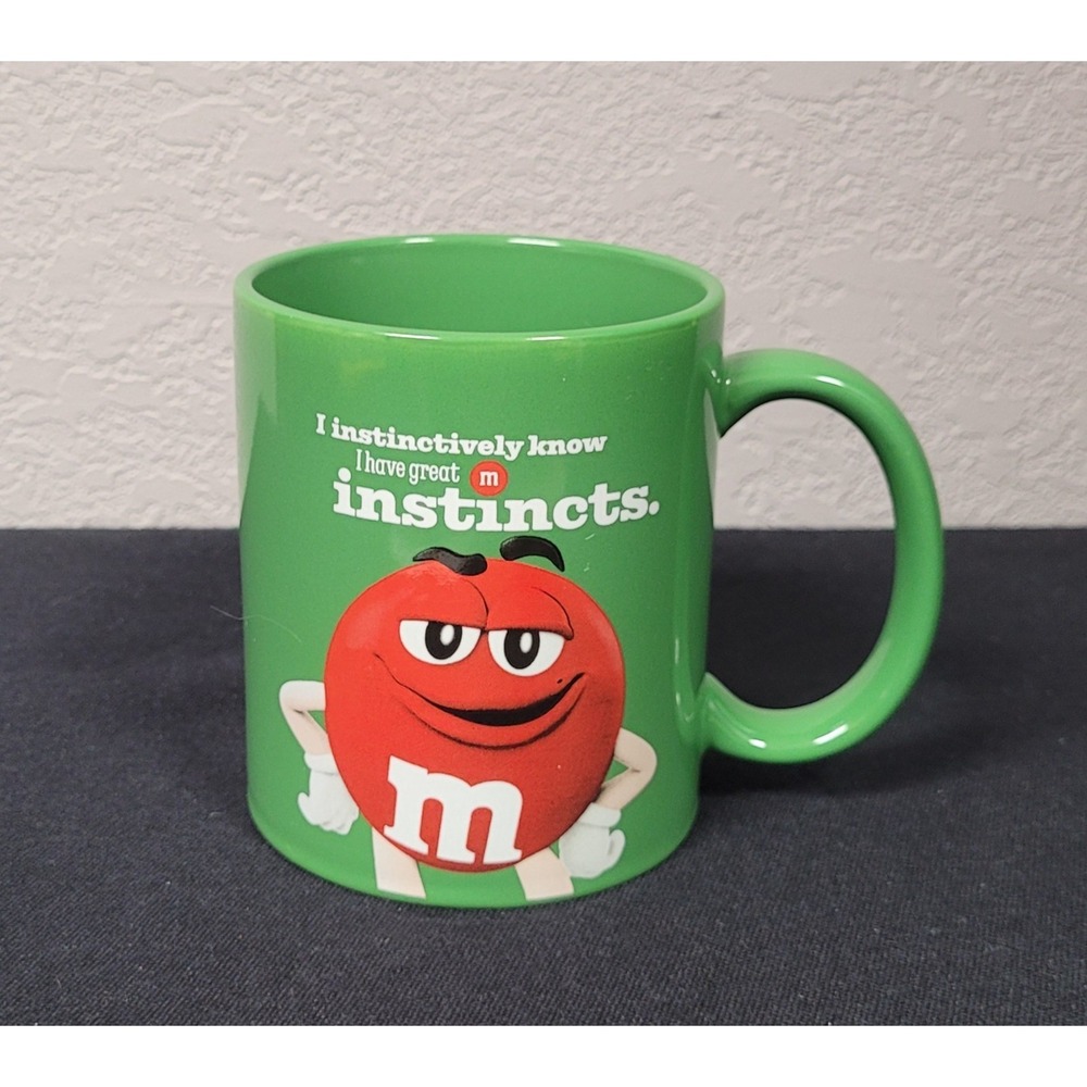 M&M's "I Instinctively Know I Have Great Instincts" Green Coffee Mug (2024)